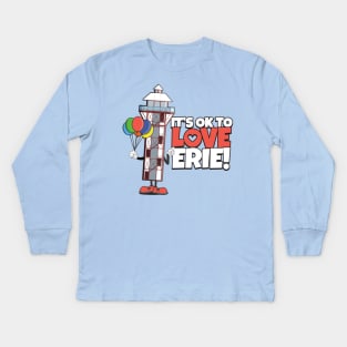 It's OK to Love Erie! Kids Long Sleeve T-Shirt